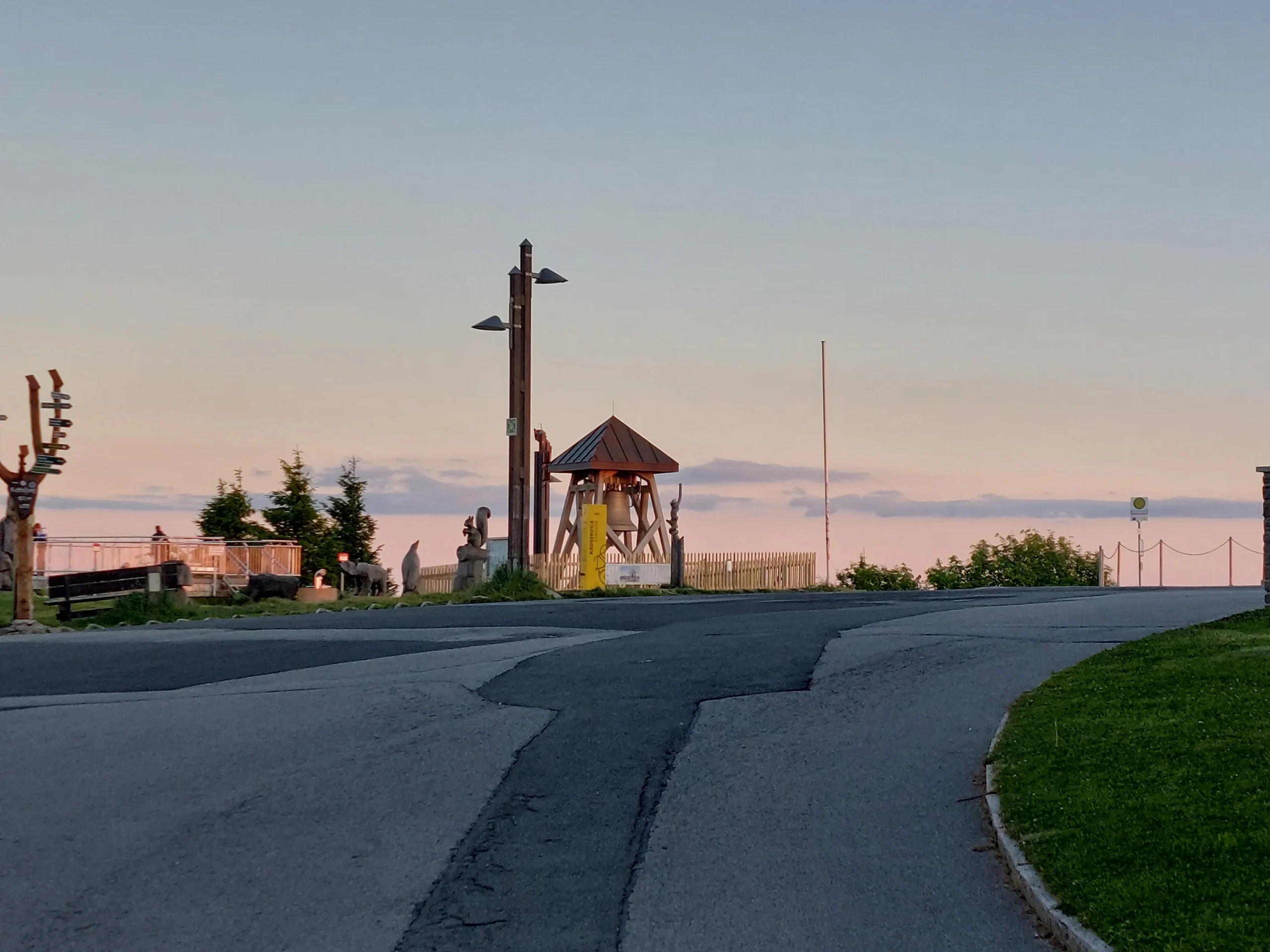 Abenddämmerung auf dem Fichtelberg