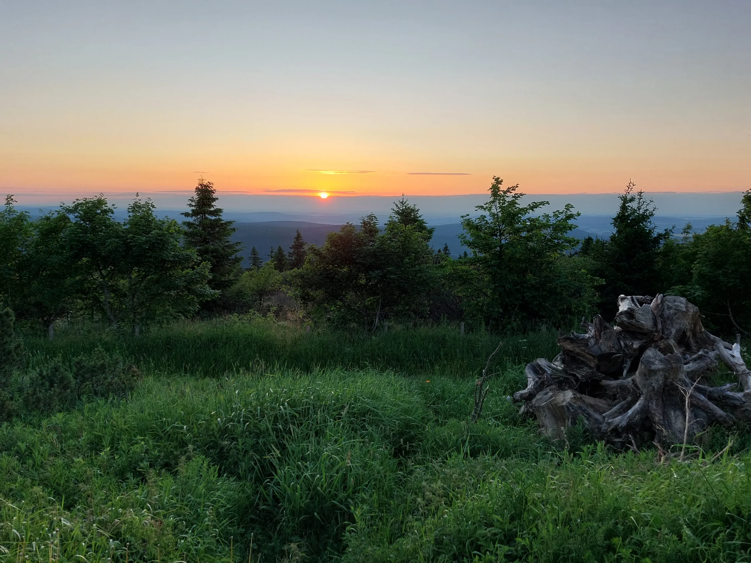 Abendstimmung vor dem Sonnenuntergung