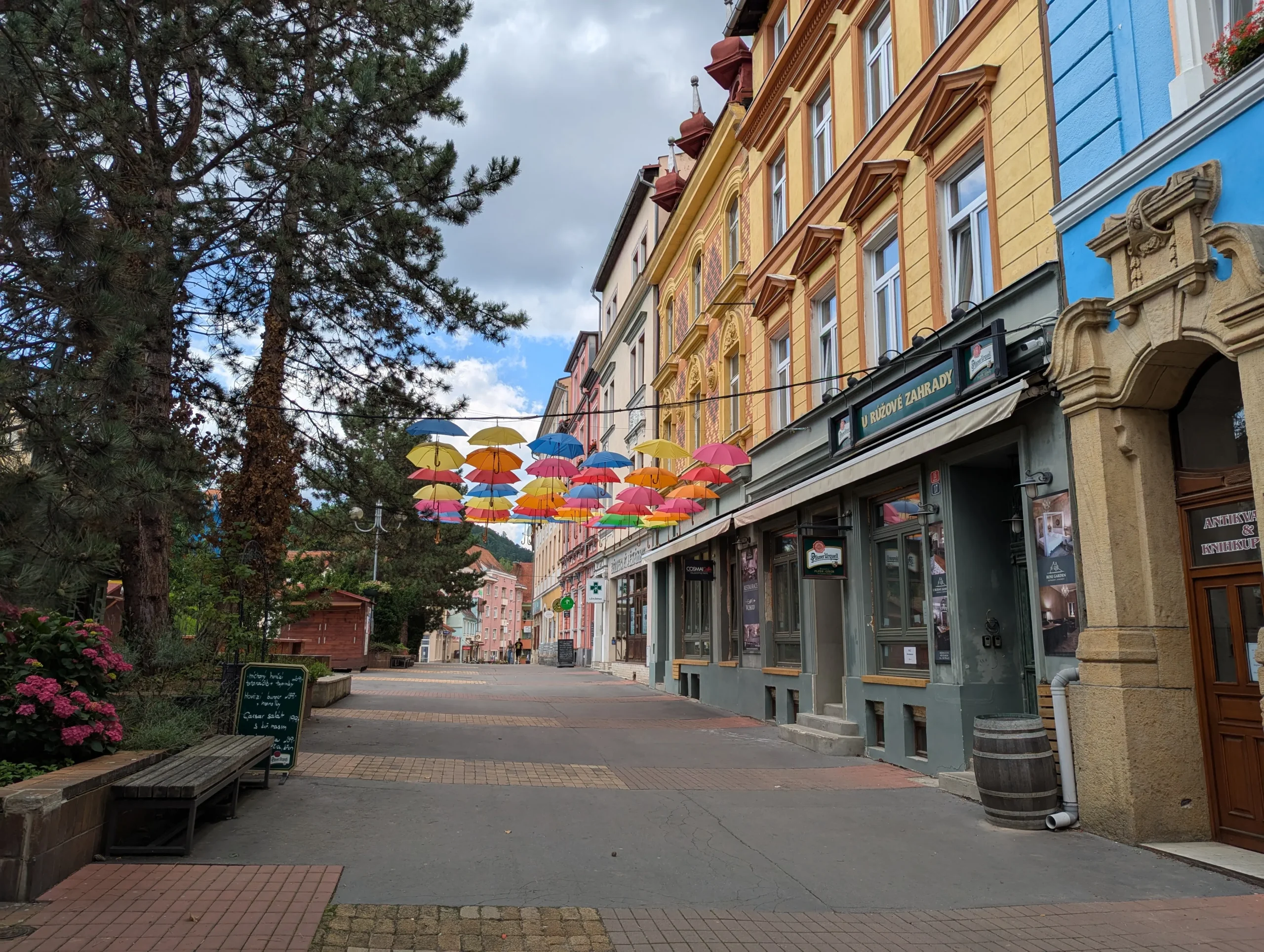 Im Zentrum von Decin.