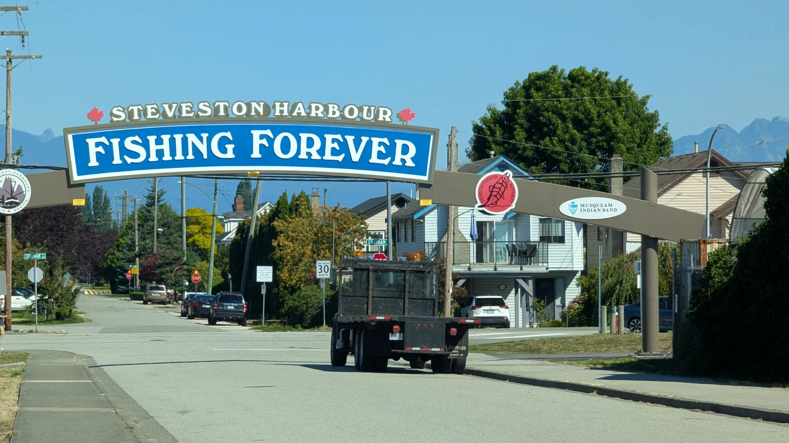 Am letzten Tag vor dem Rückflug unseres Aufenthalts in Kanada fuhren wir nach Steveston Village, dem Fischereihafen von Richmond südlich von Vancouver.
