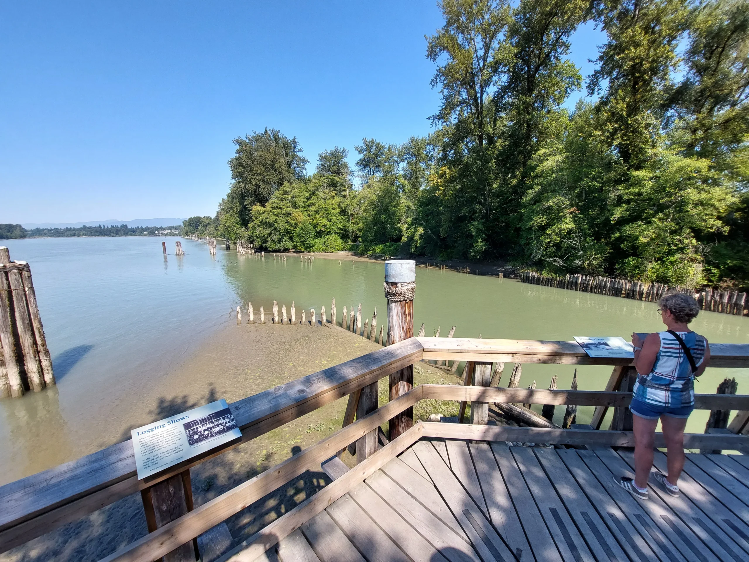 Ursprünglich wurden hier Baumstämme zu Flößen zusammengebunden.