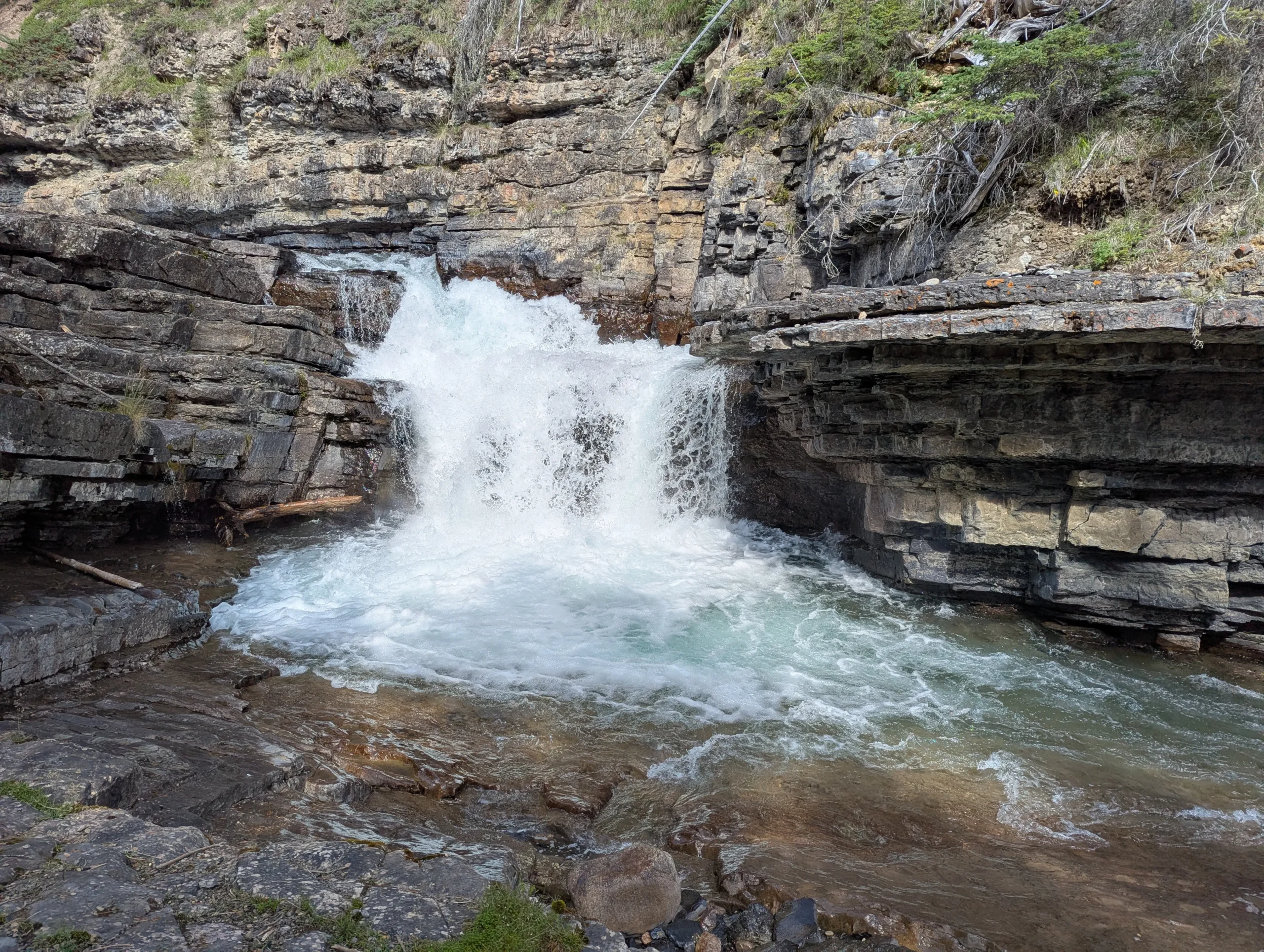 Über dem Upper Fall findet man noch eine kleinere Kaskade.