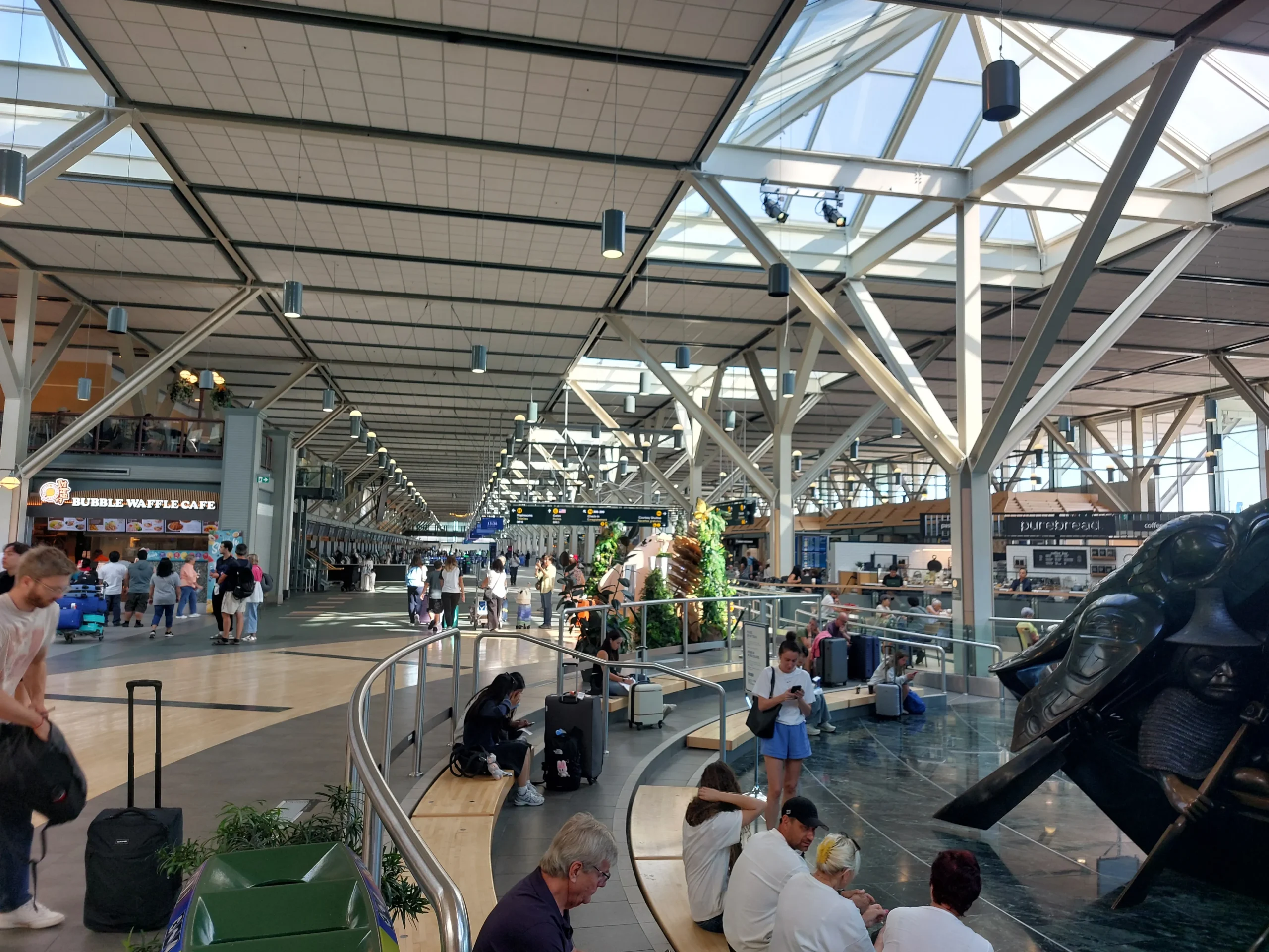 Und dann sind wir auch schon am Airport Vancouver.